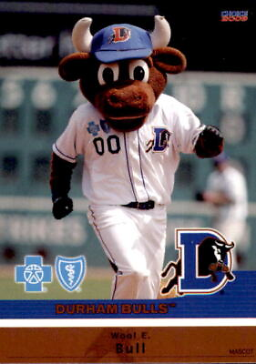 #ad 2009 Durham Bulls Choice #30 Wool E. Bull MASCOT NM Baseball Card $12.99