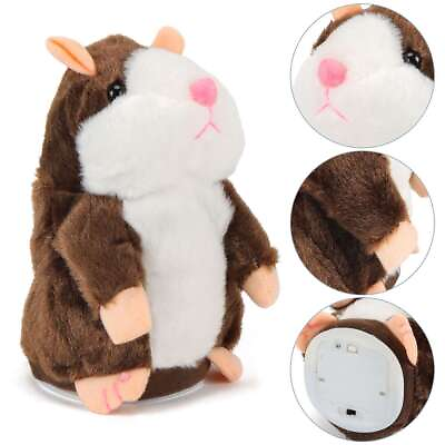 #ad Talking Hamster Plush Toy Lovely Speaking Sound Record Repeat Kids Toy Cute Gift $8.63