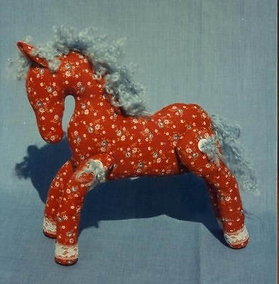 #ad HORSE PATTERN Stuffed Toy with movable legs $8.95
