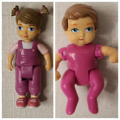 #ad 2 Beverly Hills Sweet Li#x27;l Family Dollhouse Sister And Baby Girl Figure Doll $17.00
