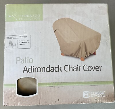 #ad Classic Accessories Adirondack Chair Cover Sand Color Weather Proof New $20.70
