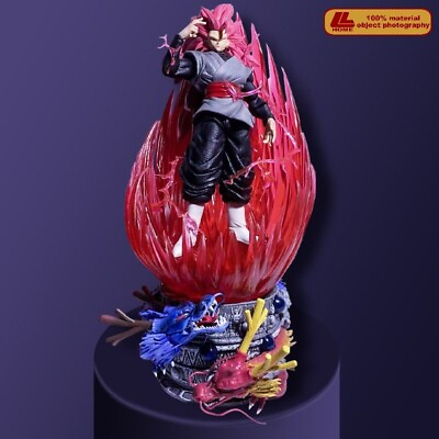 #ad Anime Dragon Ball Z Surge Super Saiyan Rose Son Goku 45cm Figure Statue Toy Gift $19.19