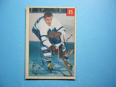 #ad 1954 55 PARKHURST NHL HOCKEY CARD #25 EARL BALFOUR EX NM TR SHARP 54 55 PARKIE $34.99
