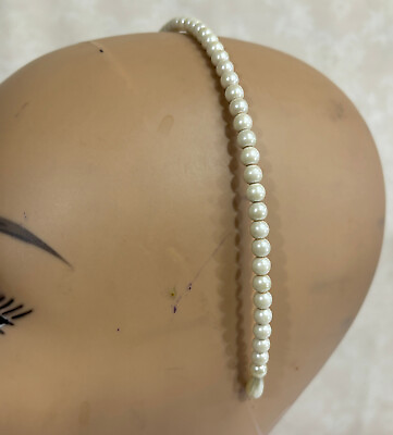 #ad Pearl Tone Ladies Headband Hair Accessory $8.85