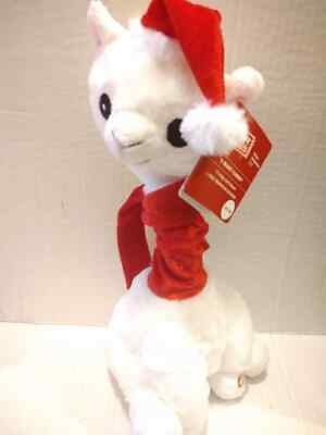 #ad Merry Moments Llama Cat Singing Musical Animated Plush sings I Want Candy Rare $34.33