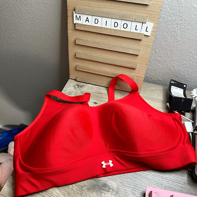 #ad Under Armour Women’s 1X Red Sports Bra New NWT $21.25