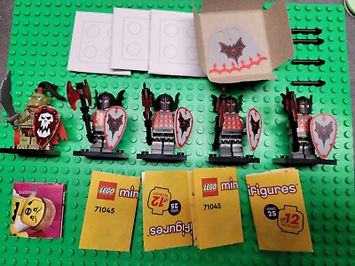 #ad Lego Series 25 24 Lot Of Castle Minifigures Vampire Knights Orc Opened C $73.99