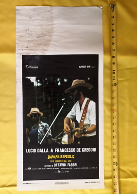 #ad 1979 BANANA REPUBLIC Lucio Dalla De Gregori Locandina Italian Movie Poster F16 4 $32.90
