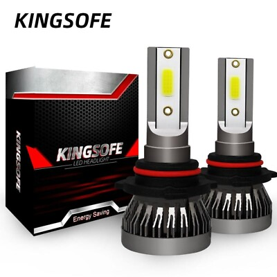 #ad KINGSOFE 9005 HB3 H10 9145 LED Headlight Kit 2200W 330000LM FOG Bulbs 6000K $35.00
