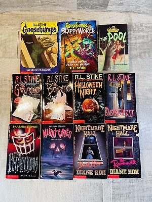 #ad Lot 11 Vintage YA Teen Horror Paperback Books 90’s Stine Steiner Hoh Rue $19.99