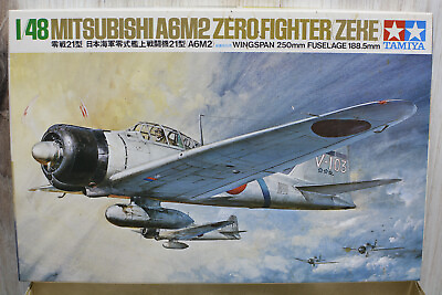 #ad TAMIYA 61016 1:48 Mitsubishi A6M2 Zero Fighter Zeke Complete a3 $9.95