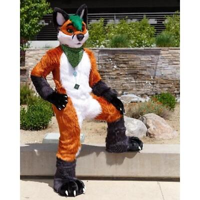 #ad Mascot Costumes for Adults Fursuit Fox Mascot Costumes Brown Bear Long Plush $499.99