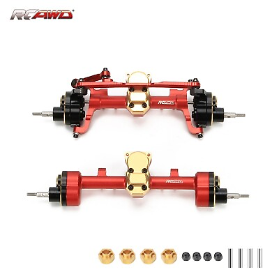 #ad RCAWD Front Rear Portal Axle Housing amp; Steel Gears For Axial 1 24 SCX24 Crawlers $99.99