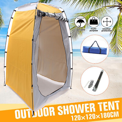 #ad Pop Up Privacy Shower Tent Portable Outdoor Shower Tent Camp Toilet Rain Shelter $26.97