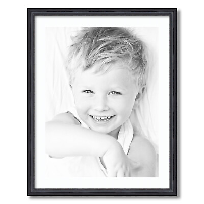 #ad ArtToFrames Matted 22x28 Black Picture Frame with 2quot; Mat 18x24 Opening 4083 $64.82