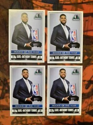 #ad KARL ANTHONY TOWNS 2016 17 Panini NBA Sticker Collection ROTY AWARD #426 LOT 4 $29.00
