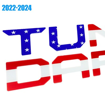 #ad 3D Tailgate Insert Letter For Tundra SR5 Limited 2022 2024 Emblem USA Flag Badge $23.99