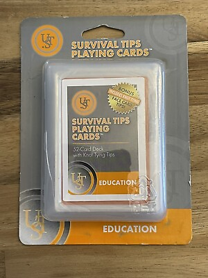 #ad Ultimate Survival Gear Survival Tips Playing Cards Education New $14.99