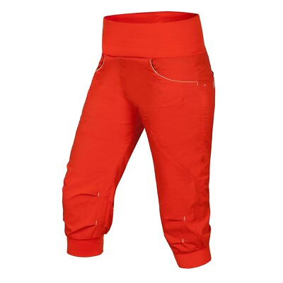 #ad Ocun Noya Shorts Women 3 4 Lange Climbing Pants for Ladies Orange Poinciana C $97.19