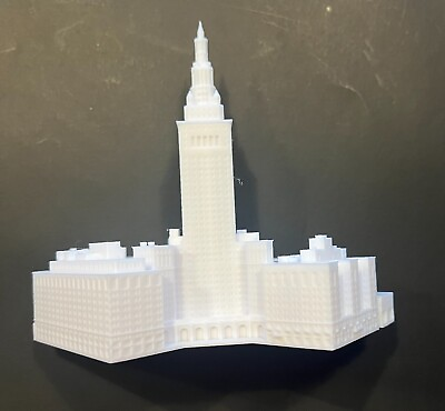 #ad Terminal Tower Cleveland 3d souvenir miniature building replica $24.95