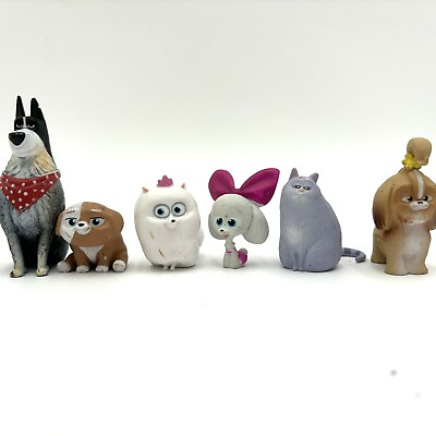 #ad Lot of 6 Secret Life Of Pets Figures Mini Movie Fun Toys $12.99