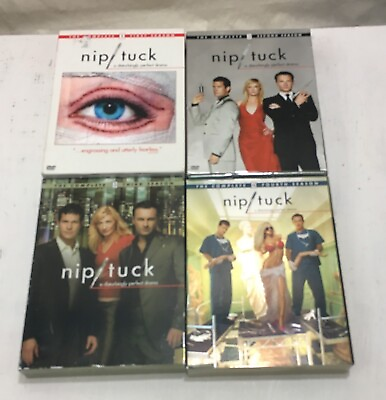 #ad Nip Tuck Lot of Complete Seasons 1 4 DVD Box Sets Seasons 1 2 3 4 $22.91