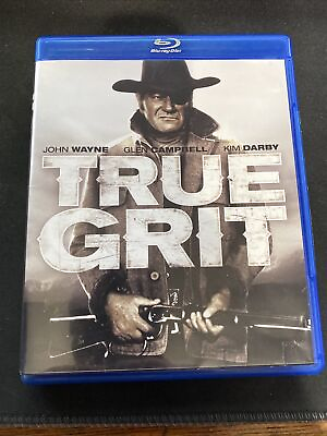 #ad True Grit 1969 Blu Ray 2010 John Wayne Glen Campbell Very Good $4.99