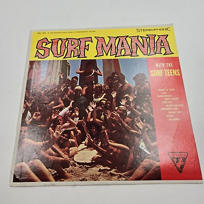 #ad The Surf Teens Lp Surf Mania On Sutton Stereo SSU 339 RARE $49.99