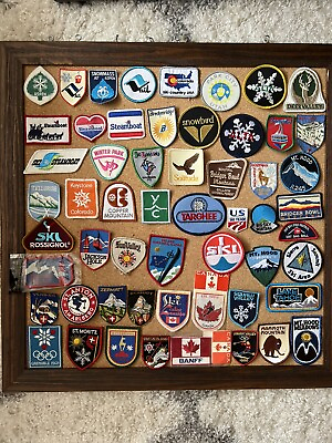 #ad Vintage Ski Patches CO CA MT OR UT WY $20.00