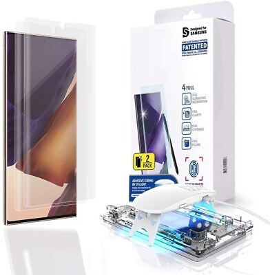 #ad Screen Protector Full 3D Tempered Glass For Samsung Galaxy Note 20 S20 S21 Ultra $14.24