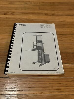 #ad Crown Forklift Series SP42 Service Parts Manual OEM Free Shipping $85.50