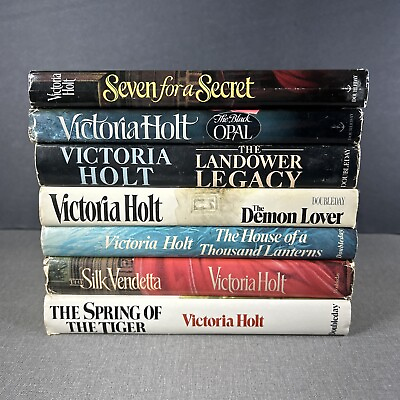 #ad VICTORIA HOLT Lot 7 Vintage Gothic Hardcover Books Demon Lover Seven Secret $27.40