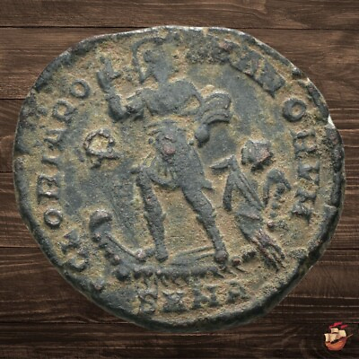 #ad Late Imperial roman follis Gratian 367 383 AD Nicomedia GLORIA ROMANORV#2166 $17.00