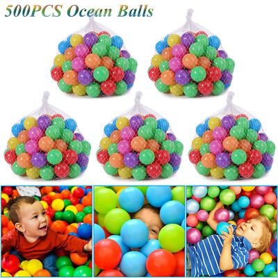 #ad 5.5cm Ocean Balls Colorful Soft Pit Balls for Baby Kids Swim Fun Play Toys $75.99