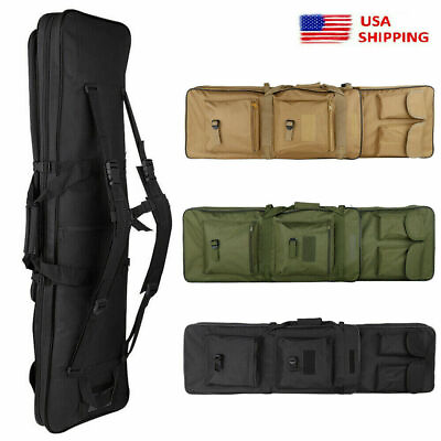 #ad Tactical Rifle Carbine Gun Bag Padded Case Outdoor Soft Hunting Backpack Range $29.99