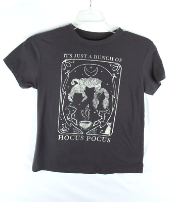 #ad Disney Hocus Pocus Halloween Womens Small Short Sleeve BLACK Graphic T Shirt $7.49