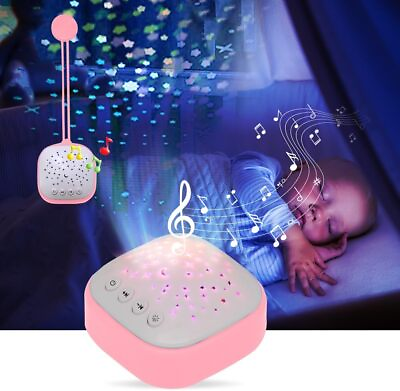 #ad Portable White Sound Machine Baby Sleep Soother with Star Projection Light $9.99