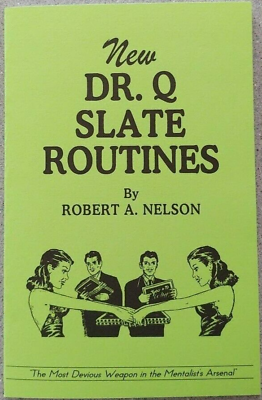 #ad New Dr. Q Slate Routines for psychic entertainers and mentalists $15.00