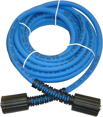 #ad UBERFLEX Kink Resistant Pressure Washer Hose 1 4quot; X 25#x27; 3100 PSI with 2 22MM $51.99