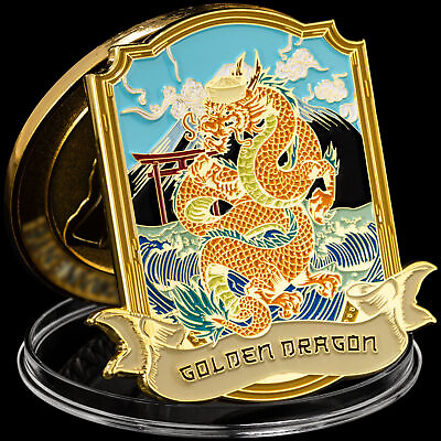 #ad Golden Dragon Challenge Coin $21.95