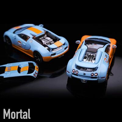 #ad Pre sale Mortal 1:64 Bugatti Veyron Super Sport Diecast Toy Car Model Panda Gulf GBP 25.00