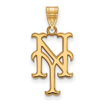 #ad Mothers Day 10k Gold MLB LogoArt New York Mets N Y Large Pendant L 25mm 0.84gm $204.00