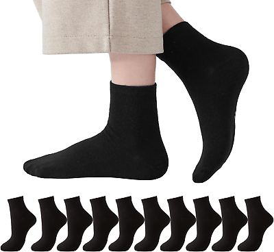 #ad Women Cotton Crew Socks10 Pairs Thin Casual Dress Socks for BusinessTrouser B $31.24