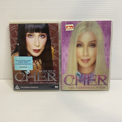 #ad Cher The Very Best of Cher The Video Hits Collection The Farewell You X 2 DVD AU $49.99