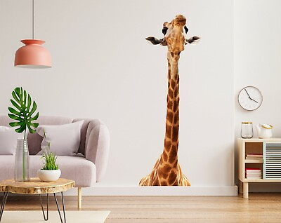 #ad 3D Great Striped Giraffe 789NA Animal Wallpaper Mural Poster Wall Stickers Decal $196.99