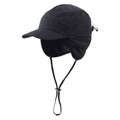 #ad Winter Hats Warm Polyester Lined Earflaps Baseball Black U7X81059 AU $20.99