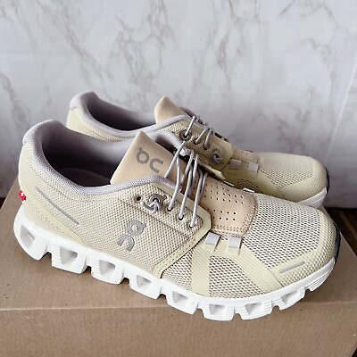 #ad NEW ON Cloud 5 Running Shoes Sneaker Haze Sand Womens Size US 6.5 Rare Color $108.00