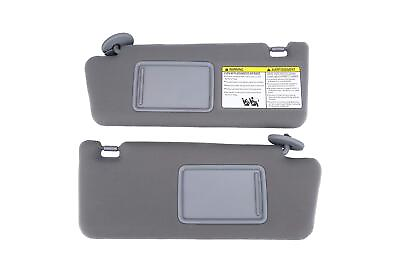 #ad Driver And Passenger Side Sun Visor Set Gray Without Light Left And Right Comp $67.99