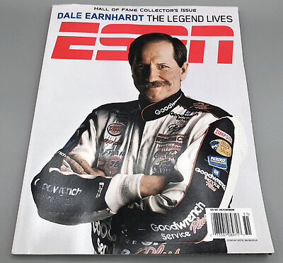 #ad DALE EARNHARDT THE LEGEND LIVES 2010 ESPN Magazine Hall Of Fame Collectors Issue $9.99