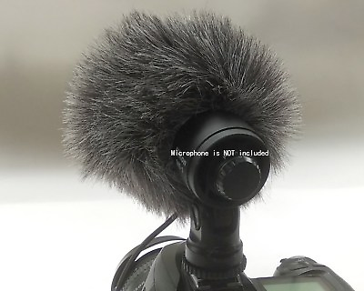 #ad Furry Shotgun Windshield Windscreen WIND Muff for Nikon ME 1 Stereo Microphone $16.00